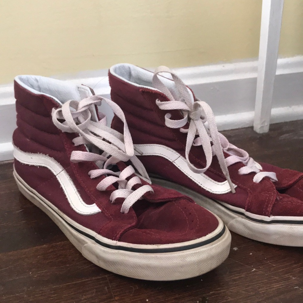 Red High-Top Vans